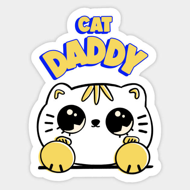 Cat daddy Sticker by Purrfect Shop